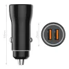 Autolaturi Tech One Tech TEC2802 Double USB-C Micro USB
