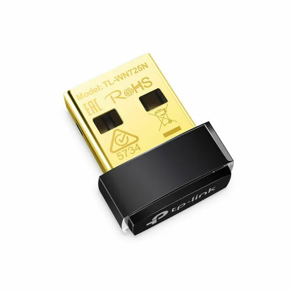 Сетевой адаптер TP-Link Nano TL-WN725N Чёрный 150 Mbit/s