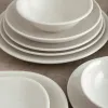 Flat Plate Bidasoa Harmony Hydrozero White Ceramic Ø 30 cm (6 Units)