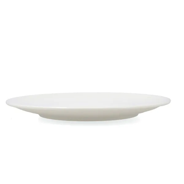 Flat Plate Bidasoa Harmony Hydrozero White Ceramic Ø 30 cm (6 Units)