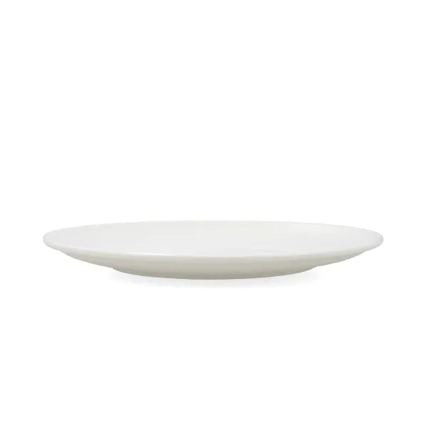 Flat Plate Bidasoa Harmony Hydrozero White Ceramic Ø 27 cm (6 Units)
