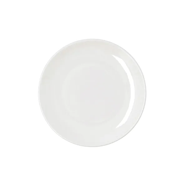 Flat Plate Bidasoa Harmony Hydrozero White Ceramic Ø 21 cm (6 Units)