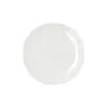 Flat Plate Bidasoa Harmony Hydrozero White Ceramic Ø 21 cm (6 Units)