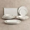 Flat Plate Bidasoa Harmony Hydrozero White Ceramic Ø 19 cm (6 Units)