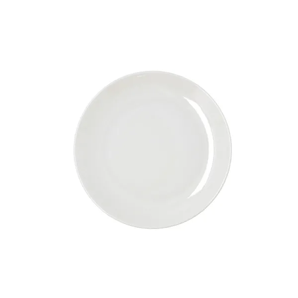 Flat Plate Bidasoa Harmony Hydrozero White Ceramic Ø 19 cm (6 Units)