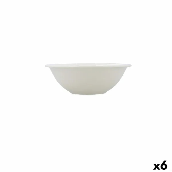 Snack Bowl Bidasoa Harmony Hydrozero White Ceramic (6 Units)
