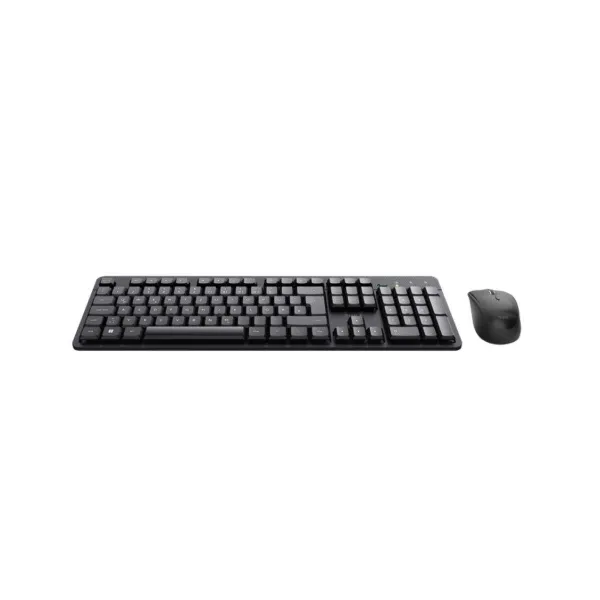 Klaviatuur ja Hiir Trust TKM-360 Must Hispaaniakeelne Qwerty
