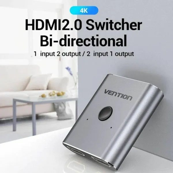 HDMI slēdzis Vention AFUH0 Pelēks