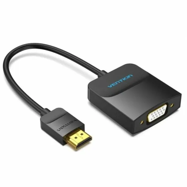 HDMI - VGA adapteris Vention 42154 Juoda 15 cm