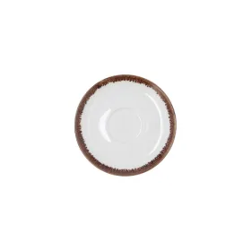 Plate Bidasoa Orion Hydrozero White Ceramic Ø 14 cm Coffee (6 Units)