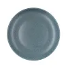 Flat Plate Bidasoa Element Hydrozero Blue Ceramic Ø 27 cm (6 Units)