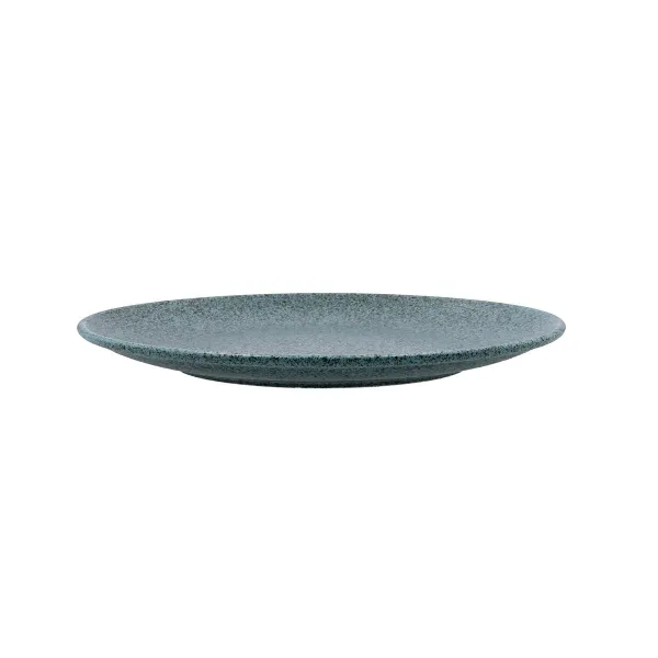 Flat Plate Bidasoa Element Hydrozero Blue Ceramic Ø 27 cm (6 Units)