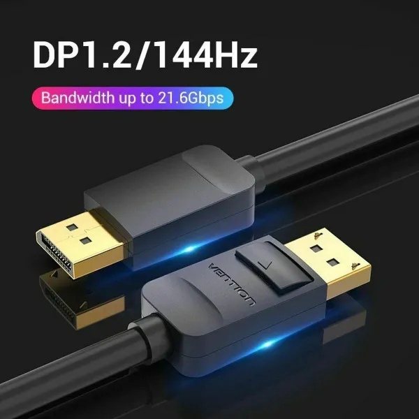 Кабель Displayport Vention HACBI Чёрный 3 m