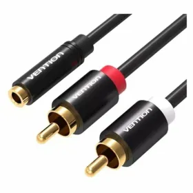 Аудиокабель 3,5 мм на RCA Vention VAB-R01-B200 2 m