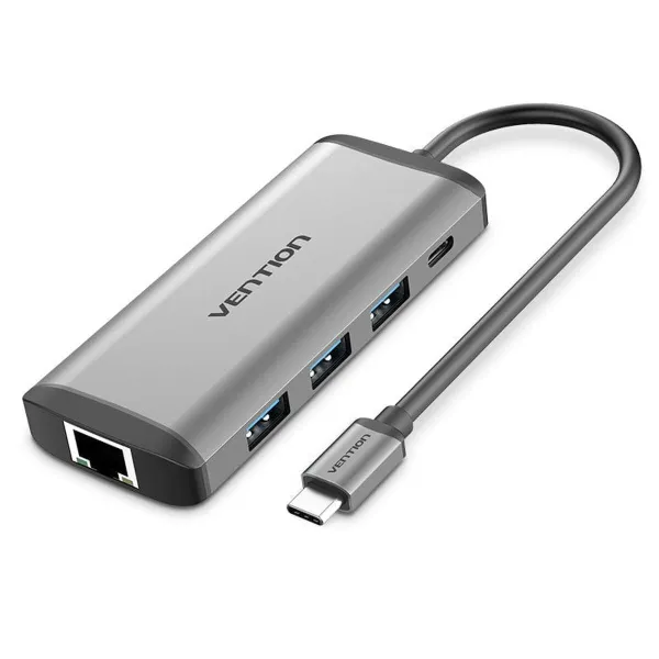 USB-jaotur Vention CNDHB Hõbedane
