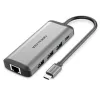 USB-jaotur Vention CNDHB Hõbedane