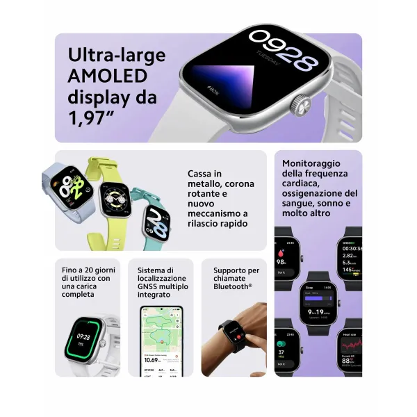 Viedpulkstenis Xiaomi Redmi Watch 4 Melns 1,97"