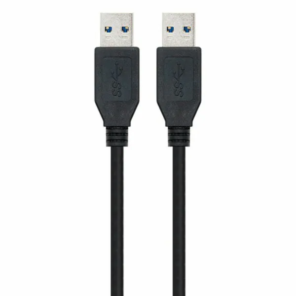 USB 3.0 A - USB A kaapeli NANOCABLE 10.01.1002-BK Melns 2 m