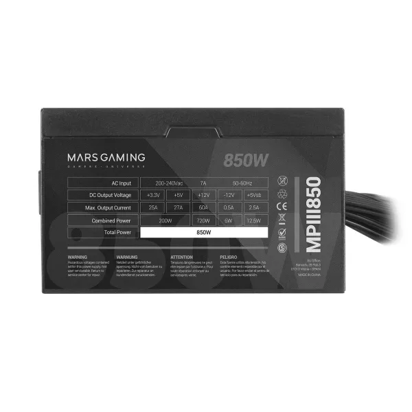 Maitinimo blokas Mars Gaming MPIII850