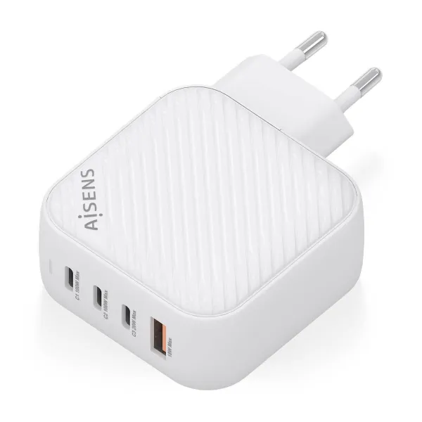 Sieninis įkroviklis Aisens ASCH-100W4P028-W Balta 100 W (1 vnt.)