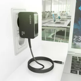 Wall Charger Aisens ASCH-1PD65WL033-BK Black 65 W