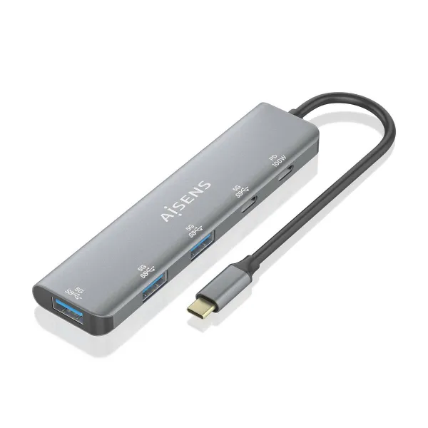 USB Centrmezgls Aisens A109-0857 Pelēks (1 gb.)