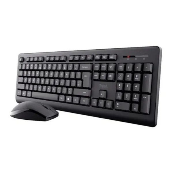 Klaviatuur ja Hiir Trust 25433 Must hispaania QWERTY