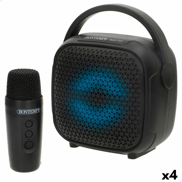 Speaker with Karaoke Microphone Bontempi 4 Units