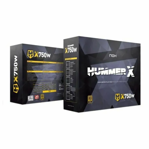 Блок питания для игрового компьютера Nox-Xtreme Hummer X750W ATX 750 W 80 Plus Gold