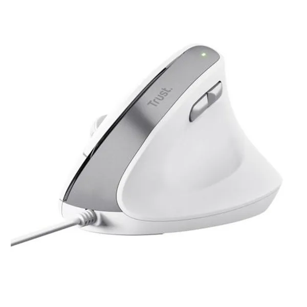 Ergonoomiline Optiline Hiir Trust Bayo II Valge Must 2400 dpi