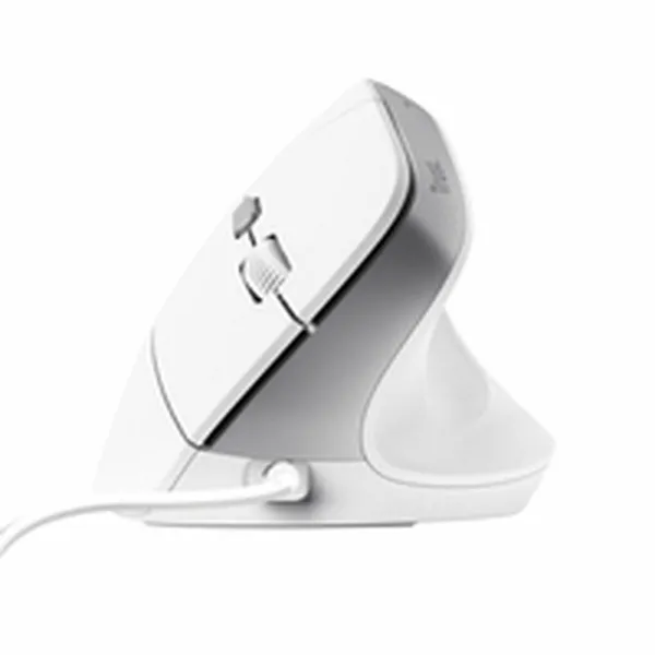 Ergonoomiline Optiline Hiir Trust Bayo II Valge Must 2400 dpi