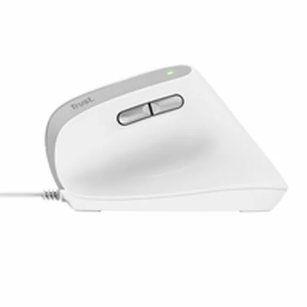 Ergonoomiline Optiline Hiir Trust Bayo II Valge Must 2400 dpi