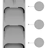 Cutlery organizer for drawer Springos HA3067