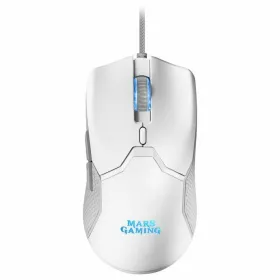 Klaviatuur Mänguri Hiirega Mars Gaming MCPXWES Valge Hispaaniakeelne Qwerty QWERTY LED RGB
