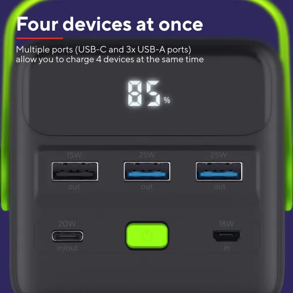 Powerbank Trust Redoh XXL Melns (1 gb.)