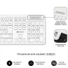 Klaviatūra un Bezvadu Pele Subblim SUBKBC-CSSW11 Balts Spāņu Qwerty