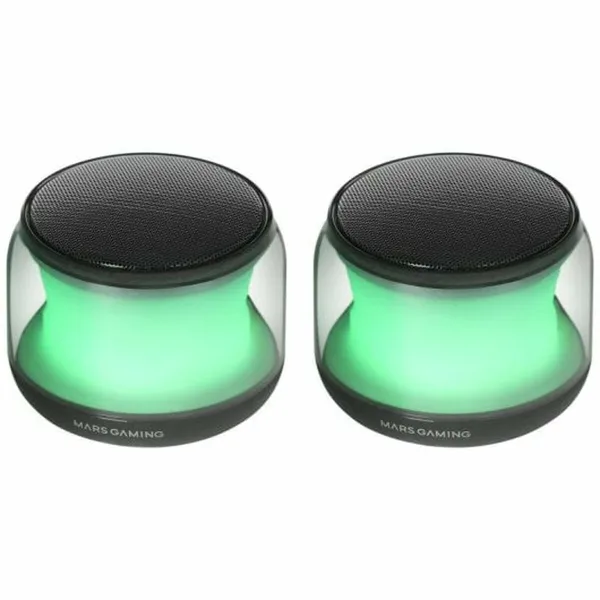 Portable Bluetooth Speakers Mars Gaming MSAURA Black 15 W 4 W