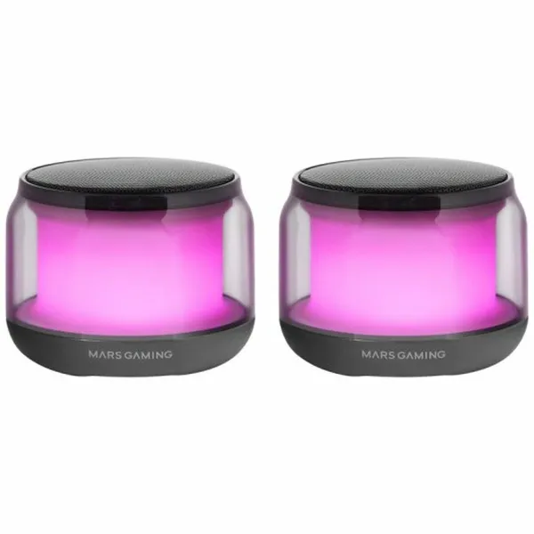 Portable Bluetooth Speakers Mars Gaming MSAURA Black 15 W 4 W