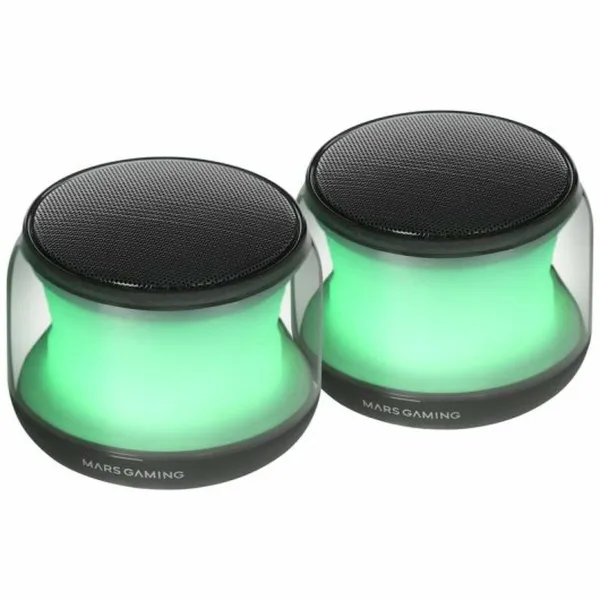 Portable Bluetooth Speakers Mars Gaming MSAURA Black 15 W 4 W