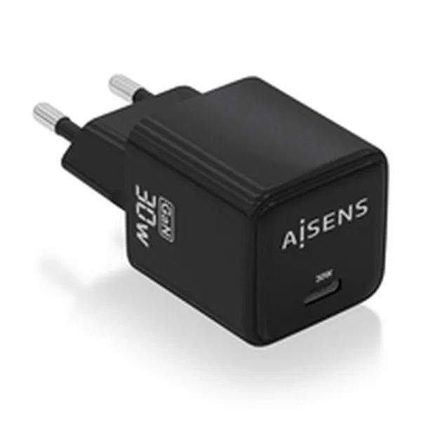 Sieninis įkroviklis Aisens PD3.0 QD4.0 Balta Juoda 30 W