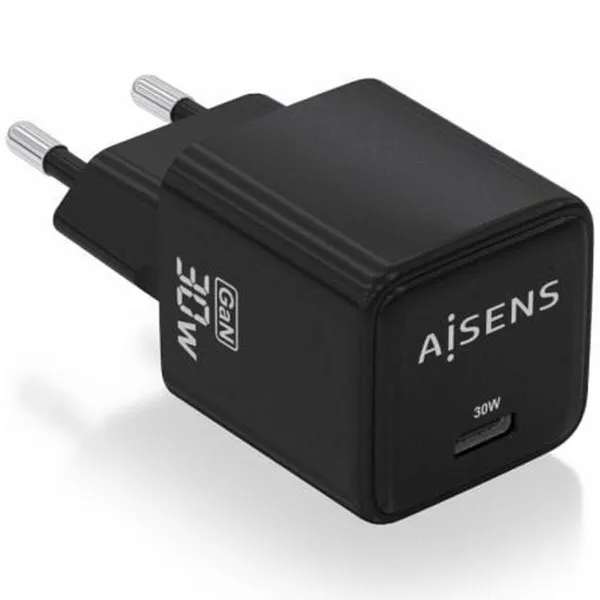 Sieninis įkroviklis Aisens PD3.0 QD4.0 Balta Juoda 30 W
