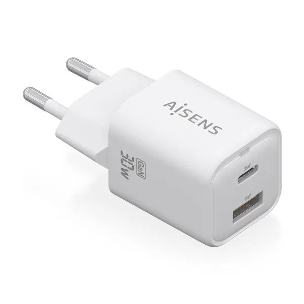 Sieninis įkroviklis Aisens ASCH-30W2P020-W Balta 30 W (1 vnt.)