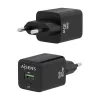 Sieninis įkroviklis Aisens ASCH-30W2P038-BK Juoda 30 W (1 vnt.)