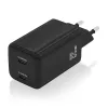 Sieninis įkroviklis Aisens ASCH-65W2P040-BK Juoda 65 W (1 vnt.)