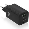 Sieninis įkroviklis Aisens ASCH-65W3P042-BK Juoda 65 W (1 vnt.)