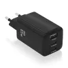 Sieninis įkroviklis Aisens ASCH-65W3P042-BK Juoda 65 W (1 vnt.)
