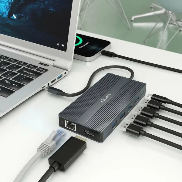 Докстанция Aisens ASUC-12P017-GR