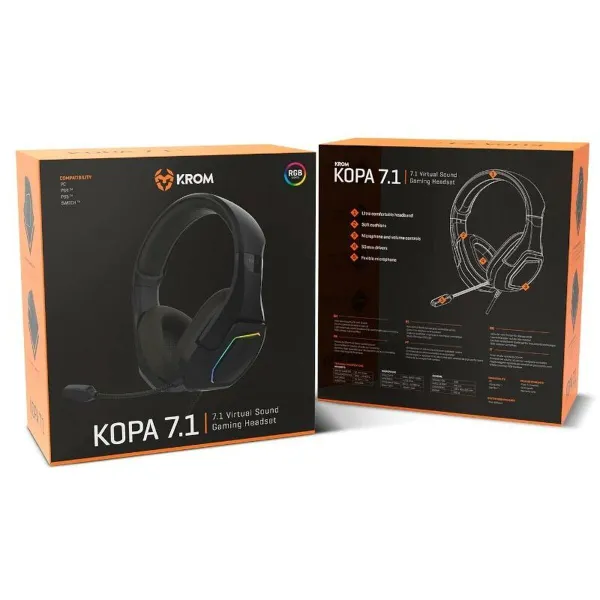 Bluetoothiga Peavõru Kõrvaklapid Krom NXKROMKOPA71BK Must