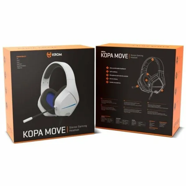 Austiņas ar Mikrofonu Spēlēm Krom KOPA MOVE