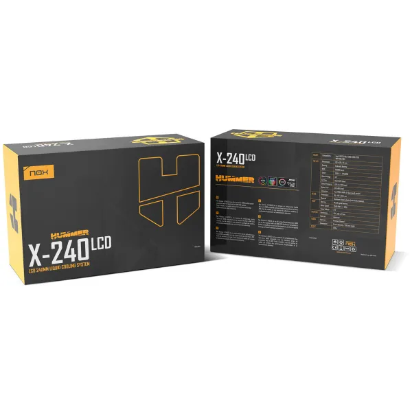 Skysto šaldymo rinkinys Nox-Xtreme HUMMER X-240